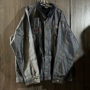 U.S polo shiny denim jacket size XL
